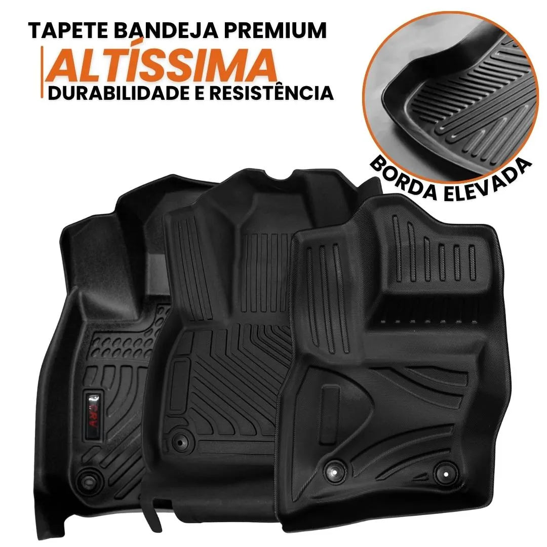 JOGO DE TAPETE BANDEJA PREMIUM FORD F150 2015 A 2025 - COMPLETO