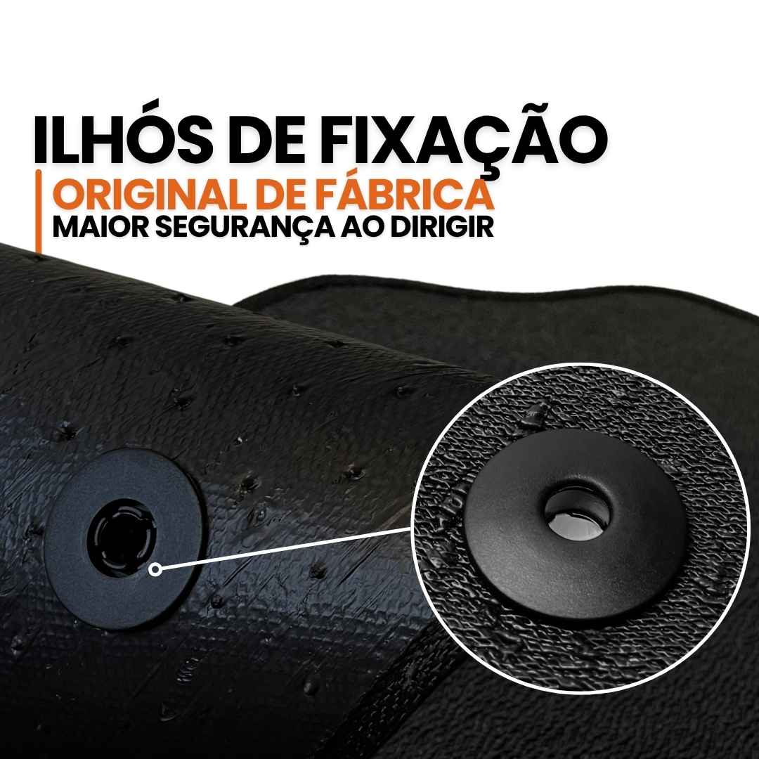 TAPETE BORRACHA PREMIUM STRADA 2020 A 2024 3 PEÇAS (CABINE DUPLA)