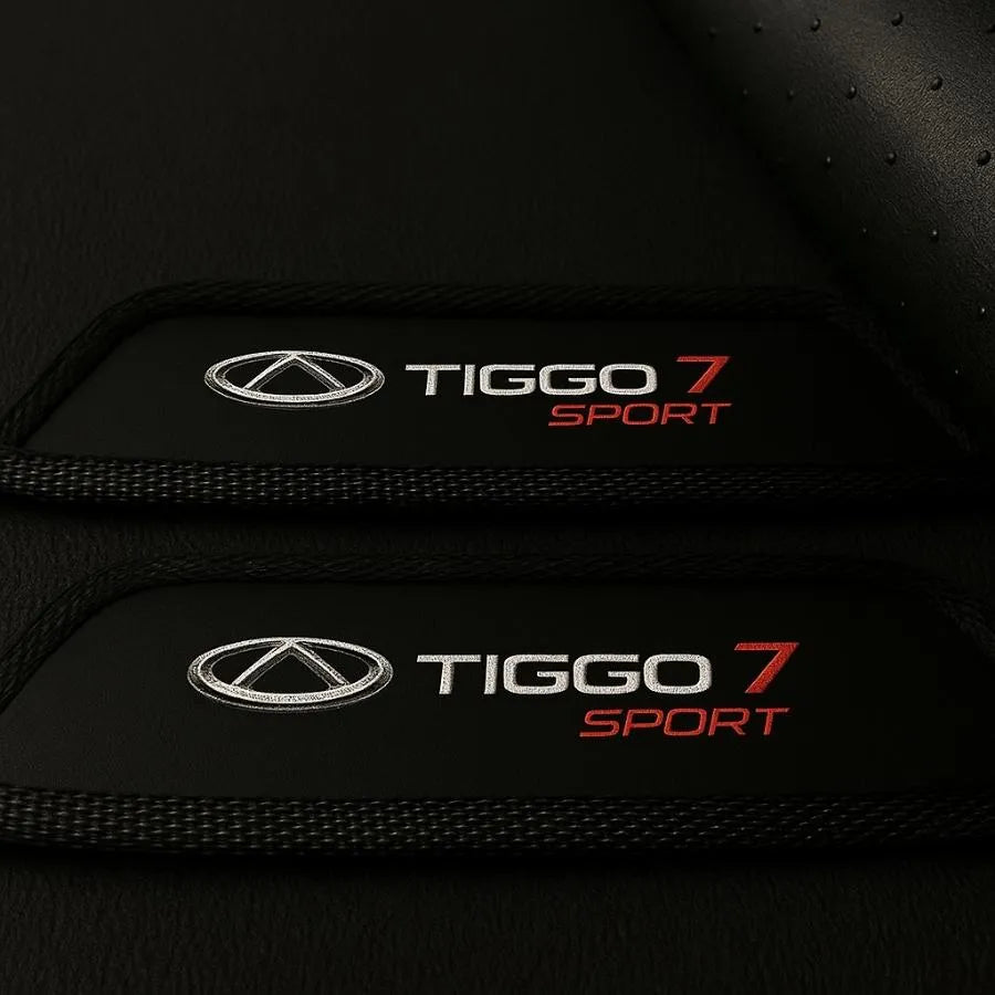 TAPETE BORRACHA PREMIUM TIGGO 7 SPORT 2022 A 2025 BORDADO