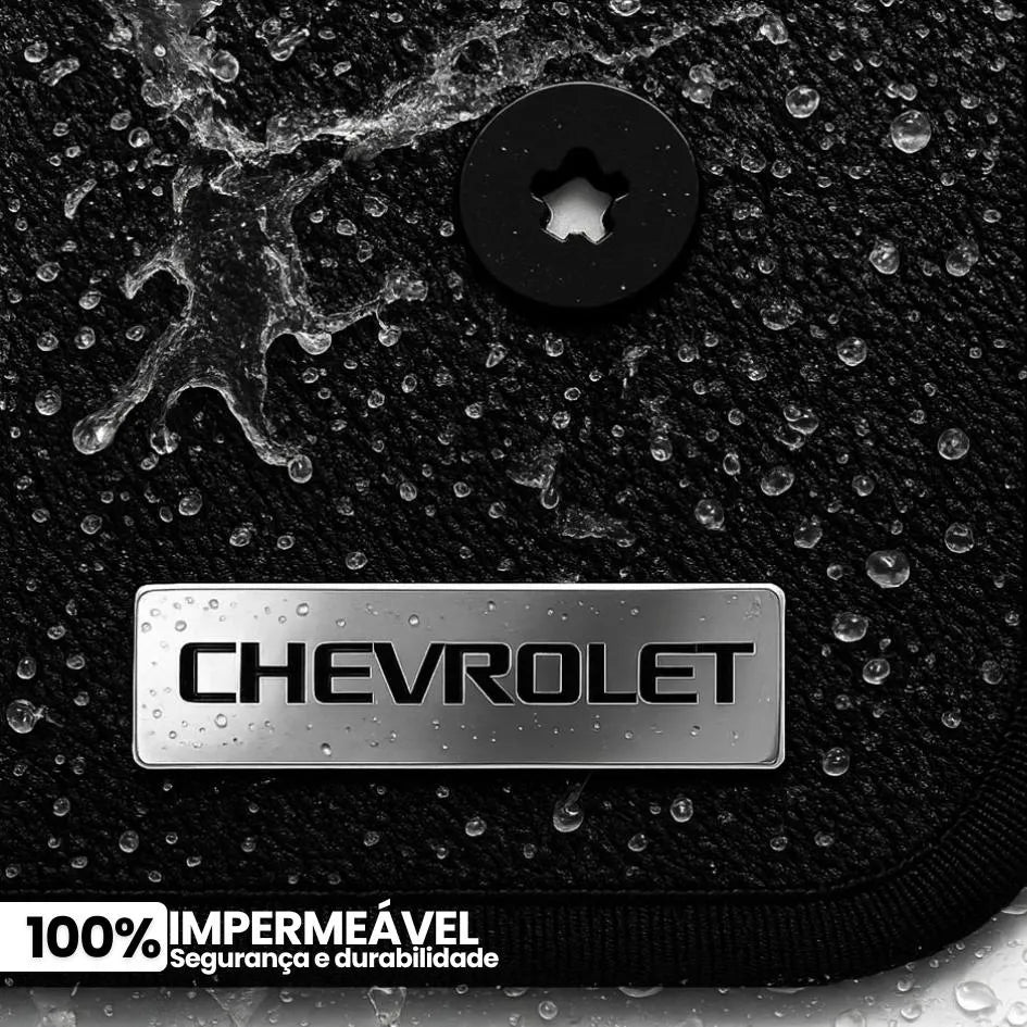 TAPETE BORRACHA TAG INOX S10 2016 A 2023 3 PEÇAS