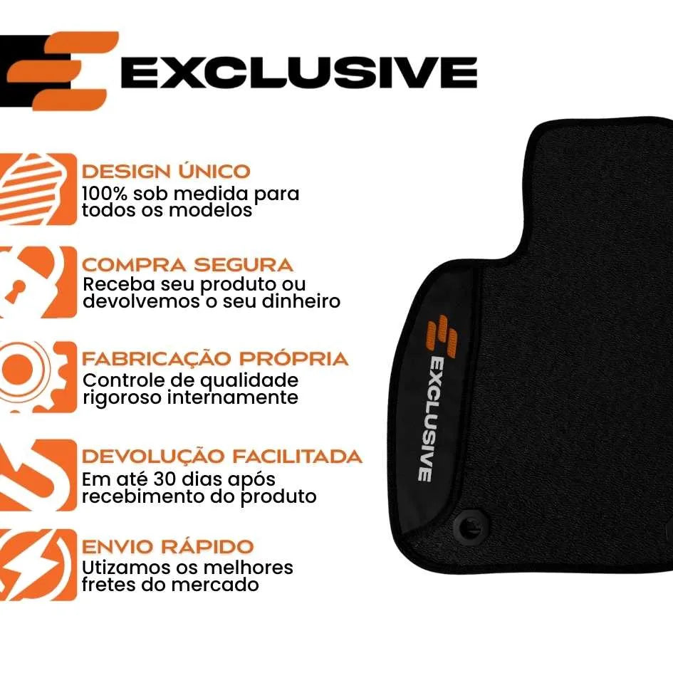 TAPETE BORRACHA PREMIUM COROLLA 2018 A 2019 4 PEÇAS