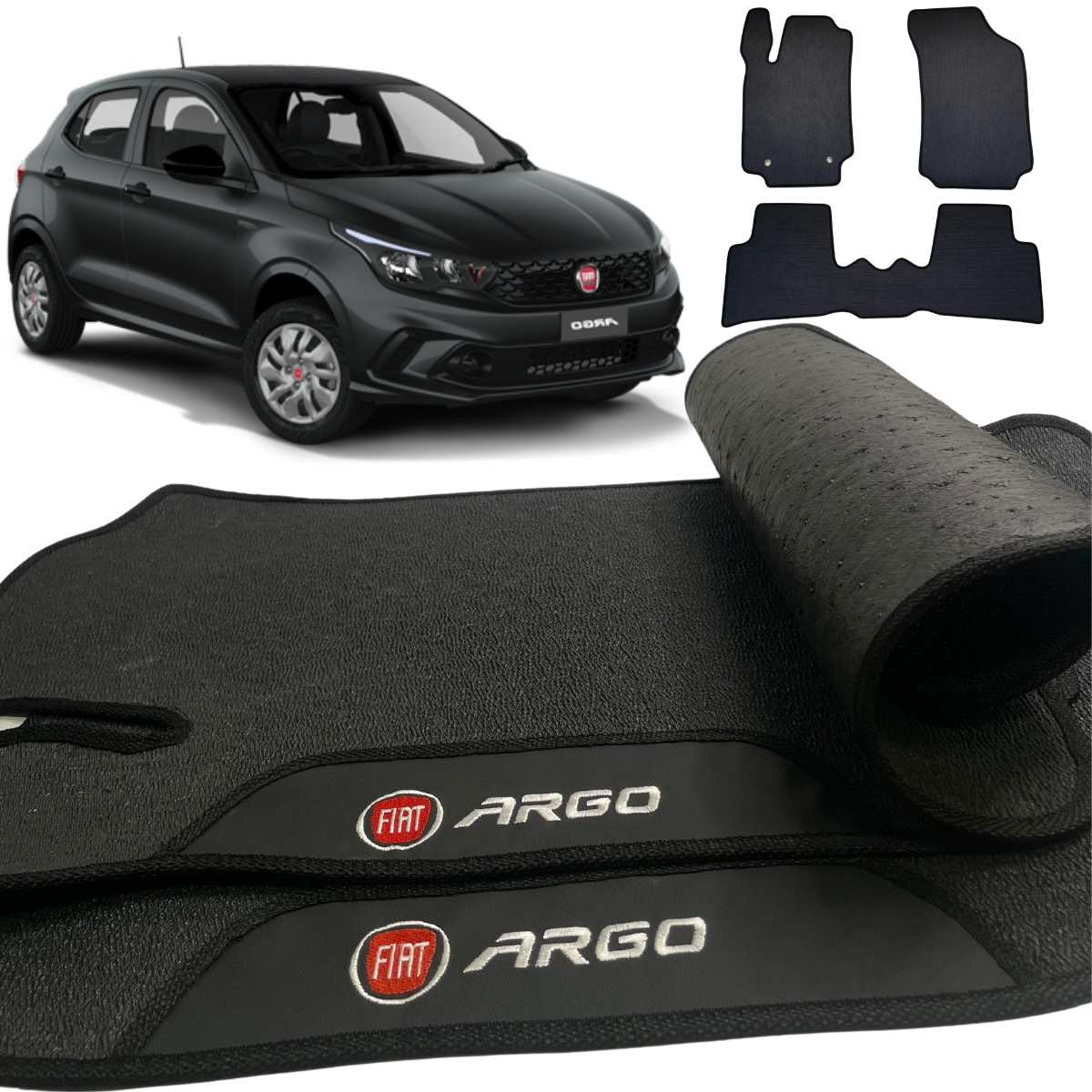 TAPETE BORRACHA PREMIUM ARGO 2018 A 2024