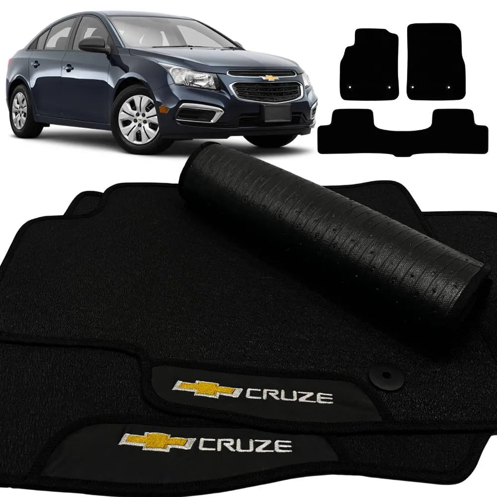 TAPETE BORRACHA PREMIUM CRUZE 2011 A 2016 3 PEÇAS