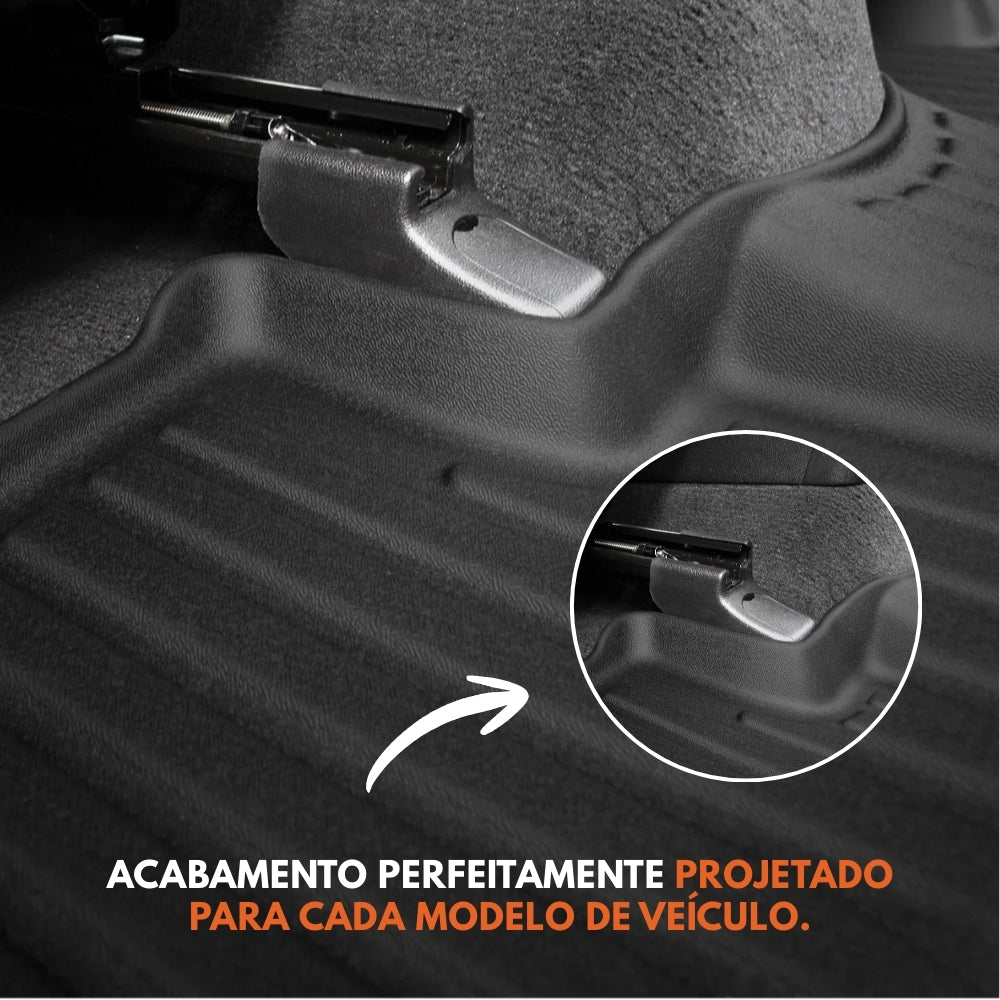 TAPETE BANDEJA 3D PREMIUM 5 PEÇAS INCLUSO PORTA MALAS