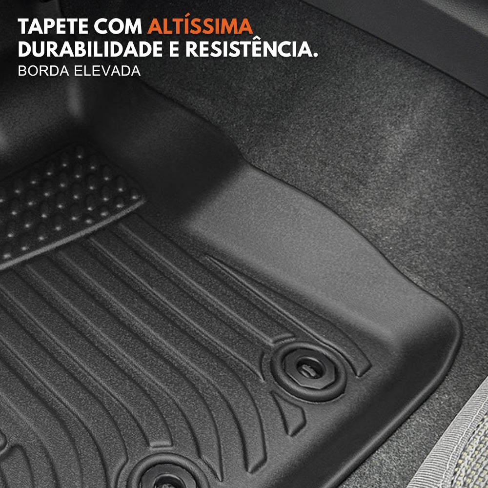 TAPETE BANDEJA 3D PREMIUM 5 PEÇAS  INCLUSO PORTA MALAS