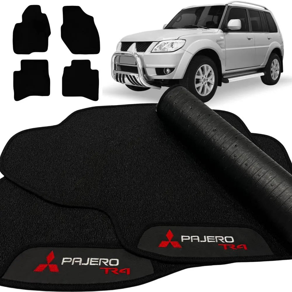 TAPETE BORRACHA PREMIUM PAJERO TR4 2003 A 2015 4 PEÇAS